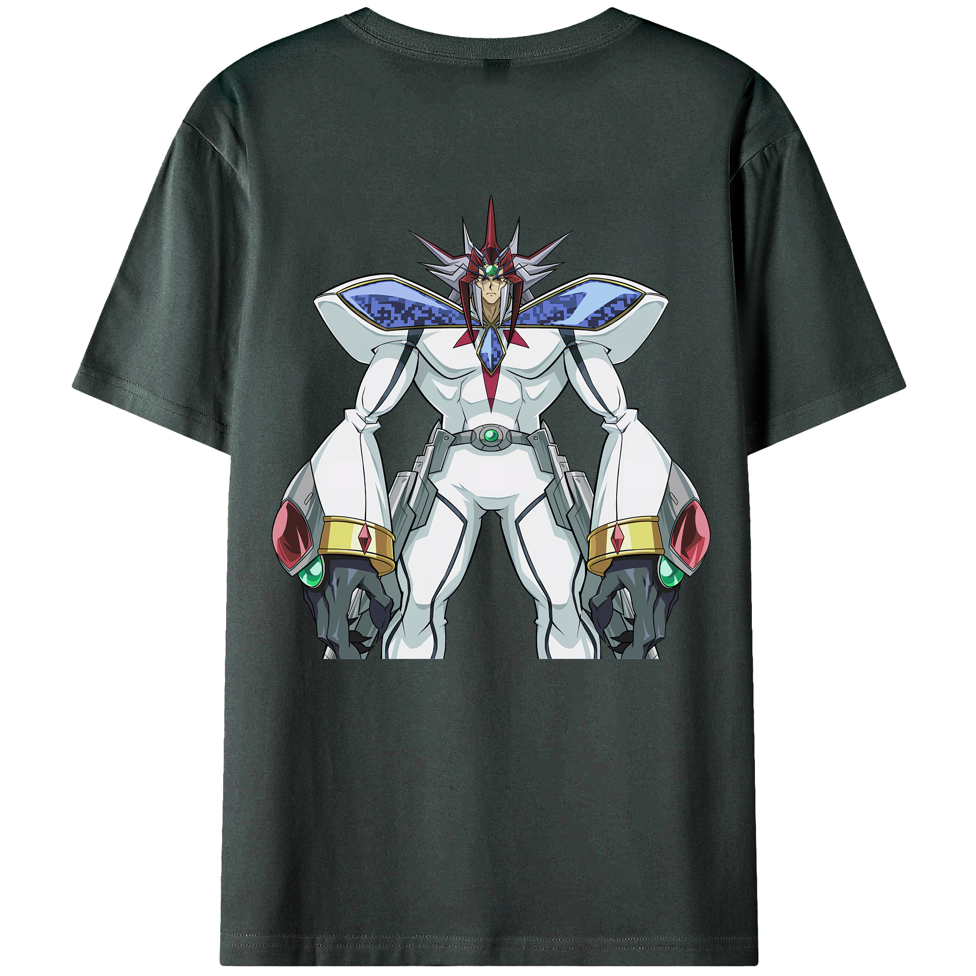 （画像用） 遊☆戯☆王 Yu-Gi-Oh! 綿100％ メンズ半袖Tシャツ（バックプリント） 通気性